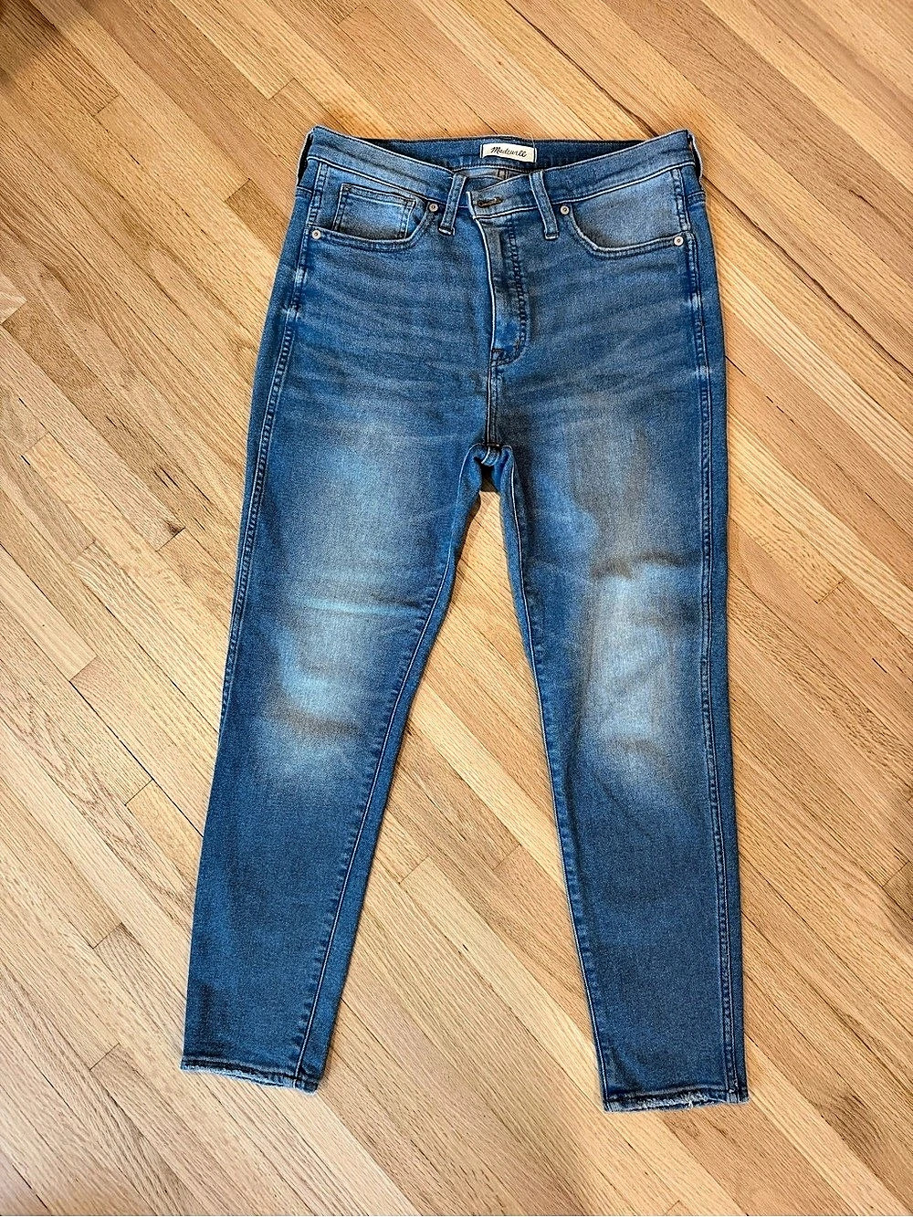 Madewell 10" High-Rise Skinny Crop Jeans in Horne Wash Waist 31